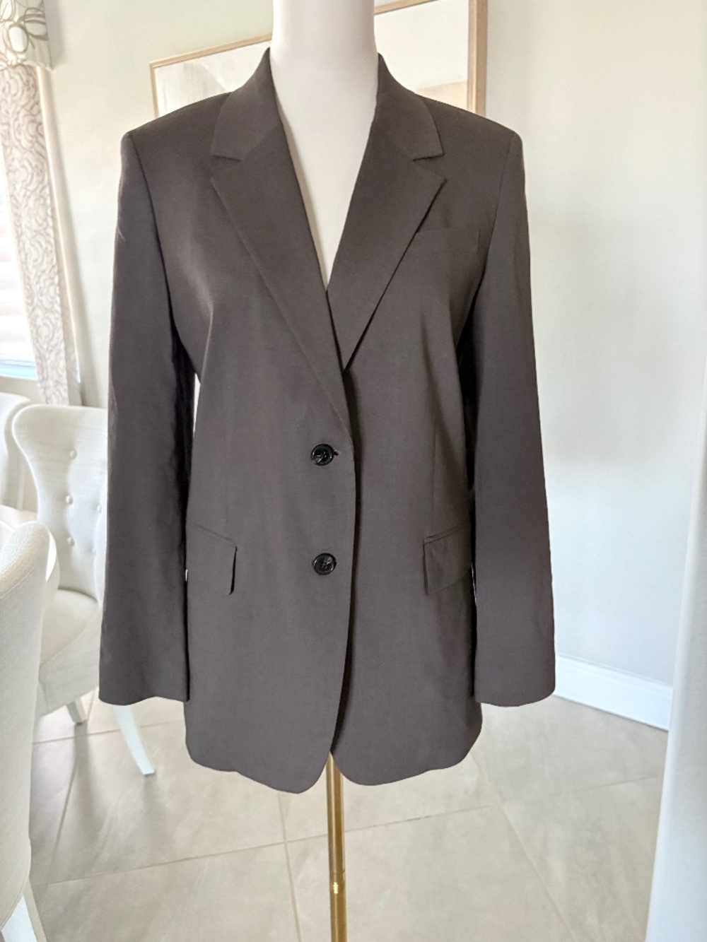 NWT Theory Blazer Coffee Good Crunch